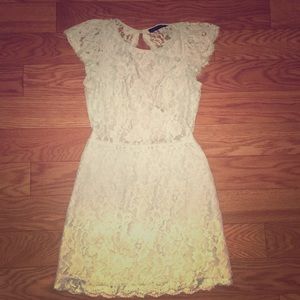 ‘Signature8” Cyan Backless Lace Dress